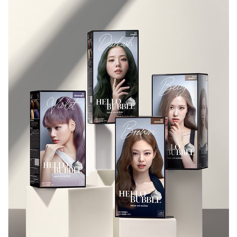 Thuốc Nhuộm Tóc Bọt Biển Phiên Bản Mới  HELLO BUBBLE ALL NEW BLACKPINK
