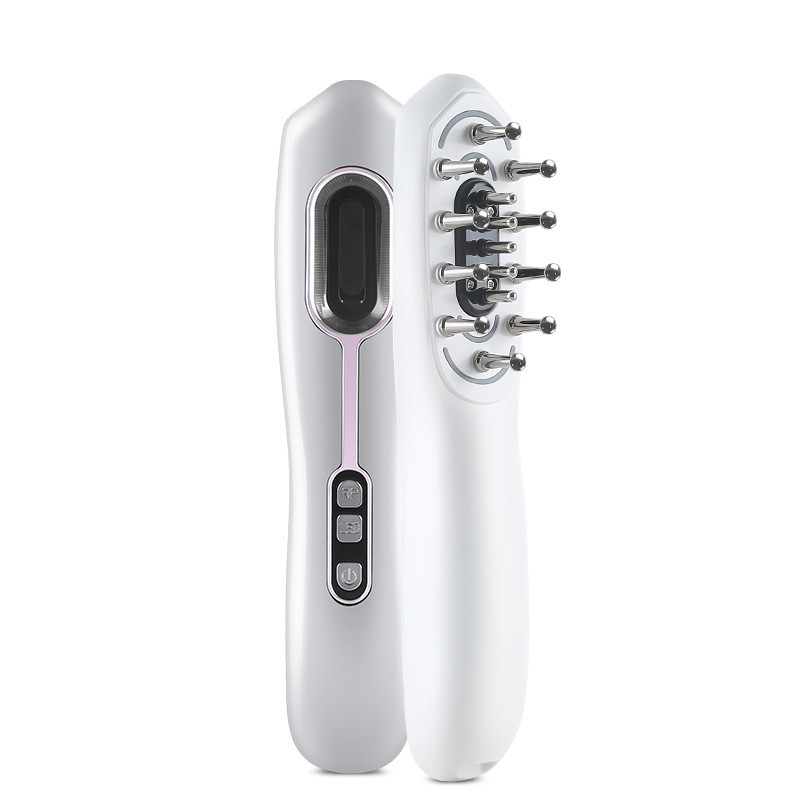Lược Điện Massge Da Đầu Chăm Sóc Tóc Bằng Sóng EMS Và RF Kết Hợp Ánh Sáng Sinh Học - Hàng Chính Hãng
