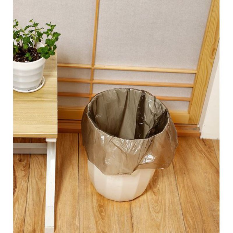 Set 5 cuộn túi rác tự phân hủy mẫu mới công nghệ Nhật Bản size 45x50cm Set 5 cuộn 100 túi rác dùng một lần tiện dụng cho