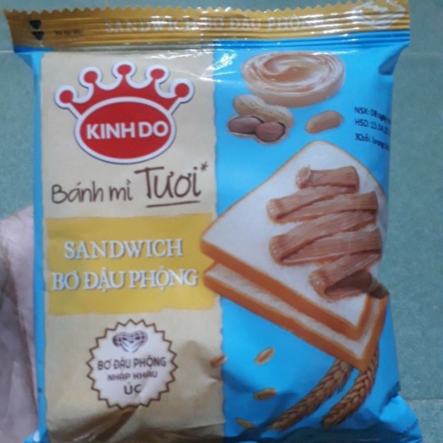 Combo 2, 5,10 gói Bánh Sandwich bơ đậu phộng 40g