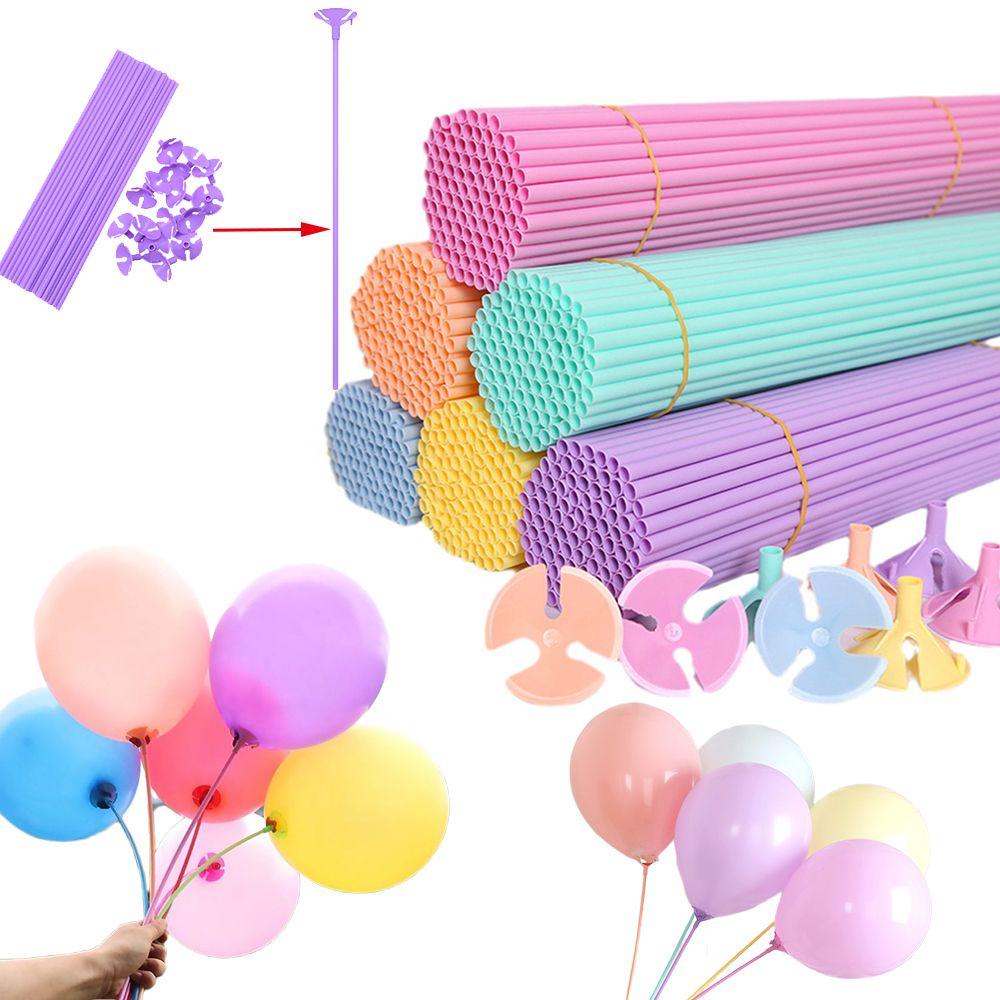 LAKAMIER Set 100 Bong Bóng Cao Su Có Cốc Bơm Hơi Tiện Dụng