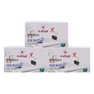 Hộp 12 Cái Kẹp Bướm G-Star 15mm