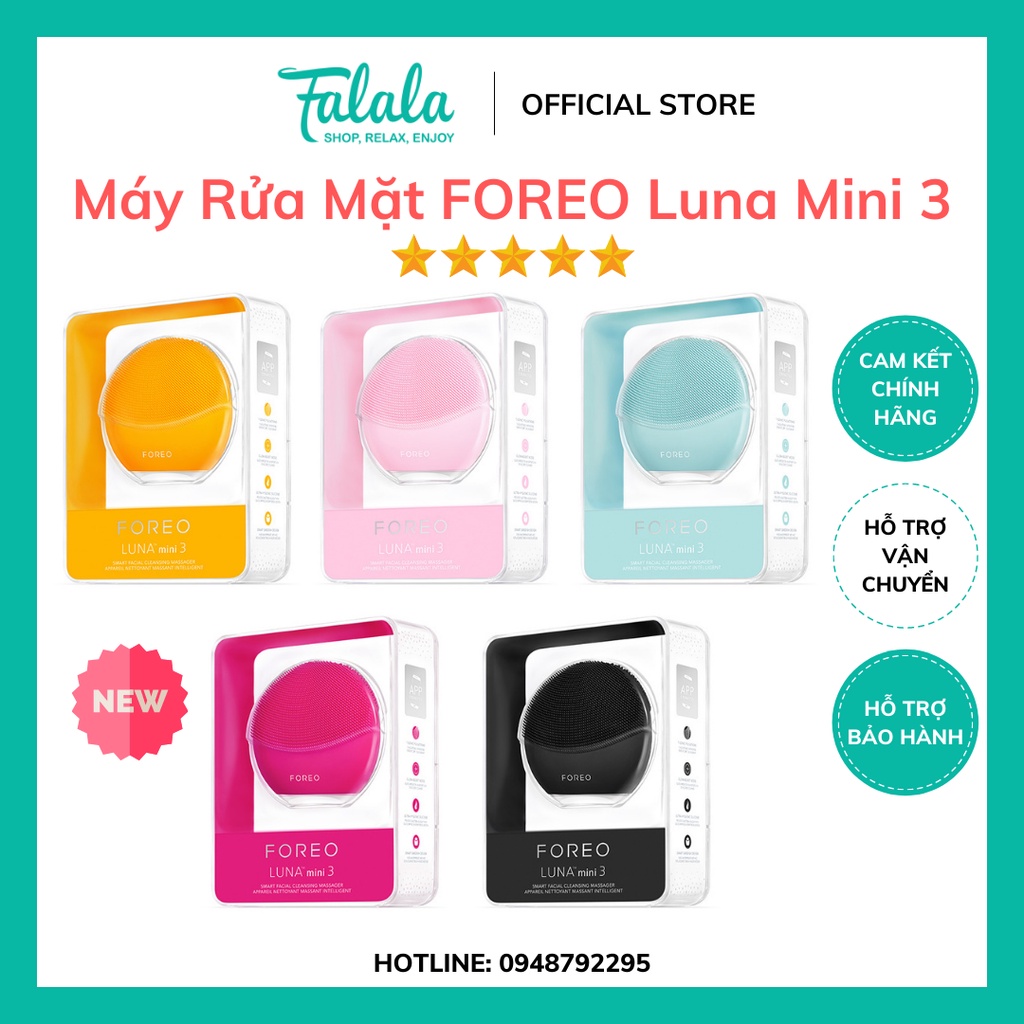 Máy rửa mặt Foreo Luna mini 3 hàng chính hãng - bảo hành 1 đổi 1 2 năm miễn phí