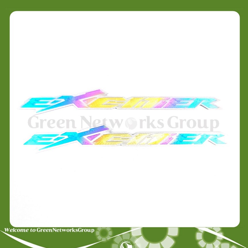 Tem titan chữ Exciter 1 bộ 2 tem trang trí xe Greennetworks