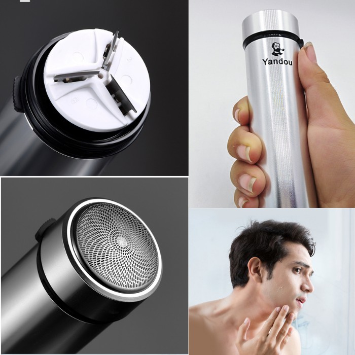 Máy cạo râu Yandou SC601 lưỡi xoay dùng pin thiết kế siêu đẹp