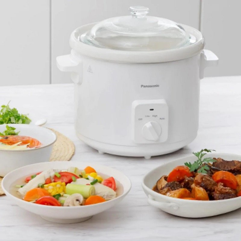 Nồi Nấu Chậm Panasonic NF-N30ASRA, NF-N31AWRA 3 Lít, NF-N51AWRA 5 Lít - Hàng Chính Hãng - Bảo Hành 12 Tháng