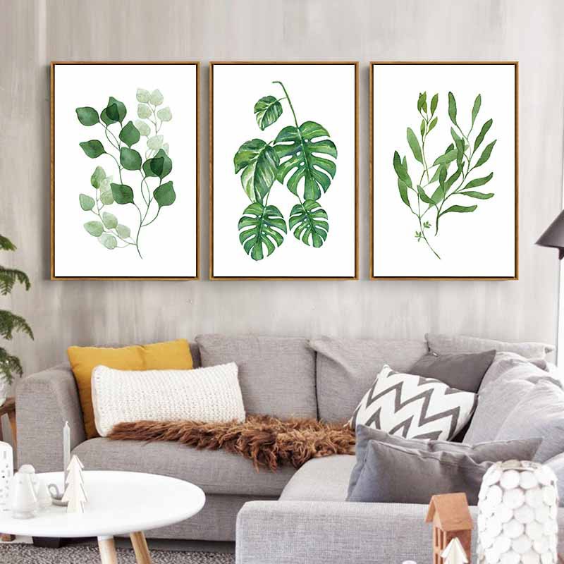 z00299 tranh treo tường lá cây