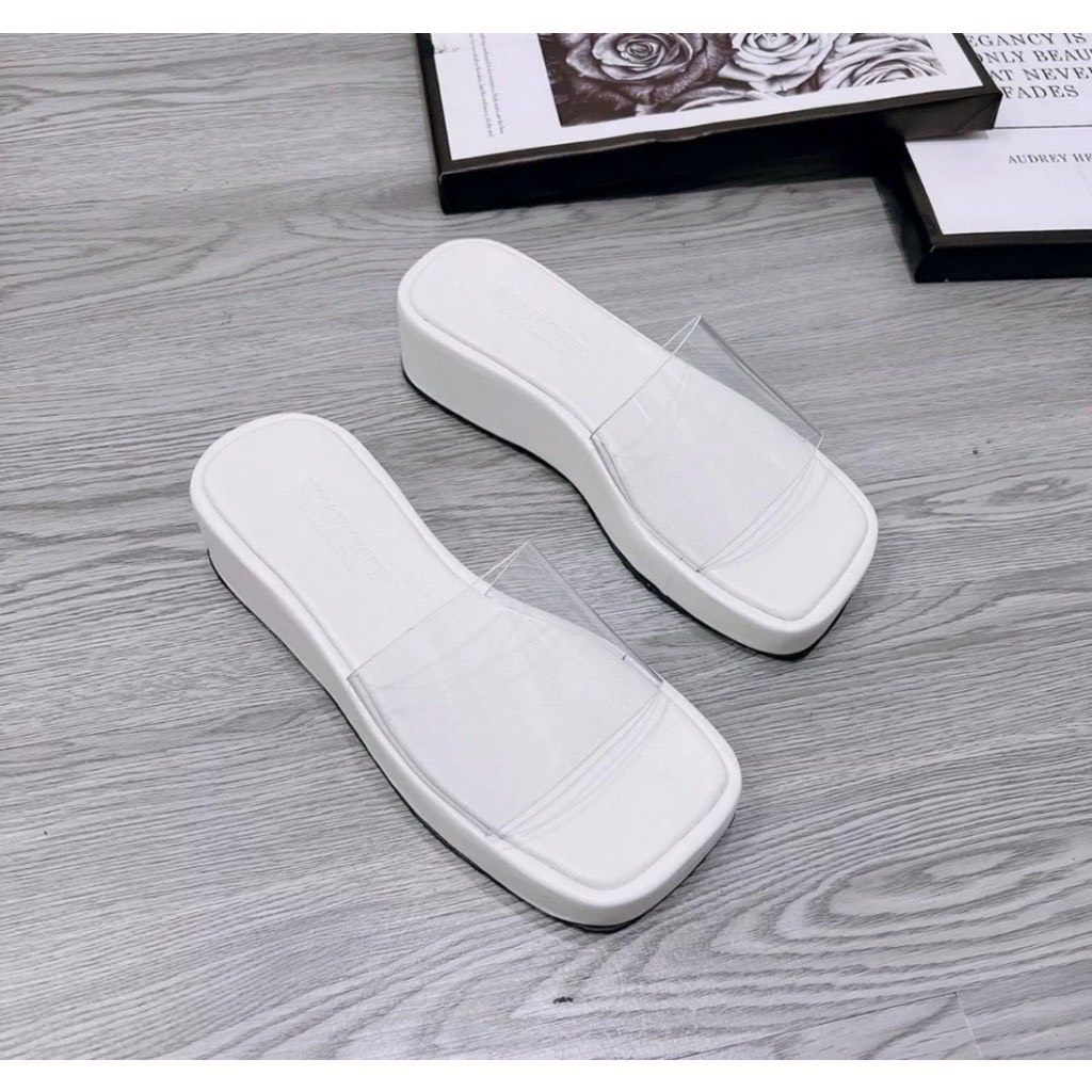 Dép đế xuồng quai bọc vải nỉ cực sang chảnh XNI