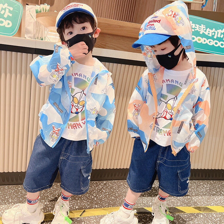 Áo Chống Nắng Siêu Nhẹ Chống Tia Cực Tím Phong Cách Mới Cho Bé Trai