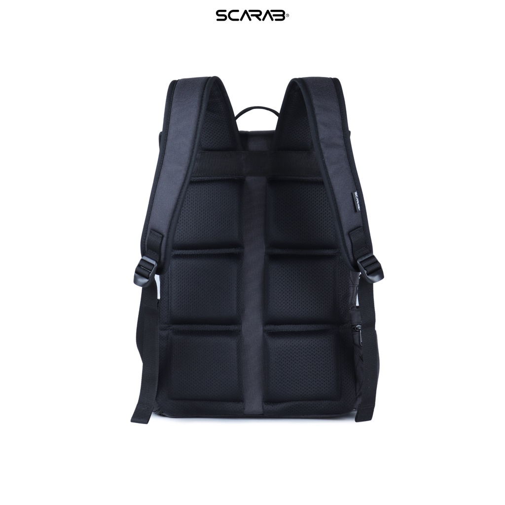 Balo Đi Học Nam Nữ Scarab Standard Backpack Black Grey