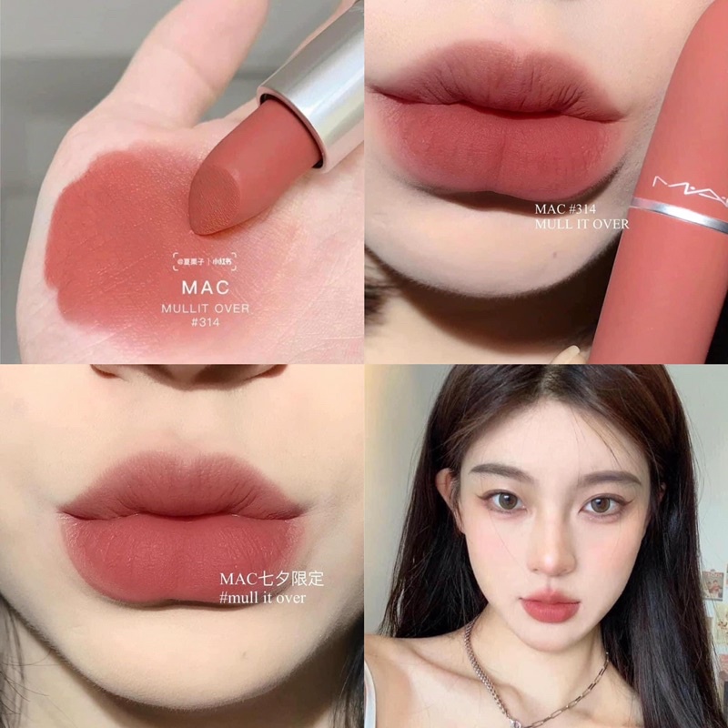 Son MAC Powder Kiss Lipstick màu 314 Mull It Over Mini 1.5g Full Box - LAMII BEAUTY