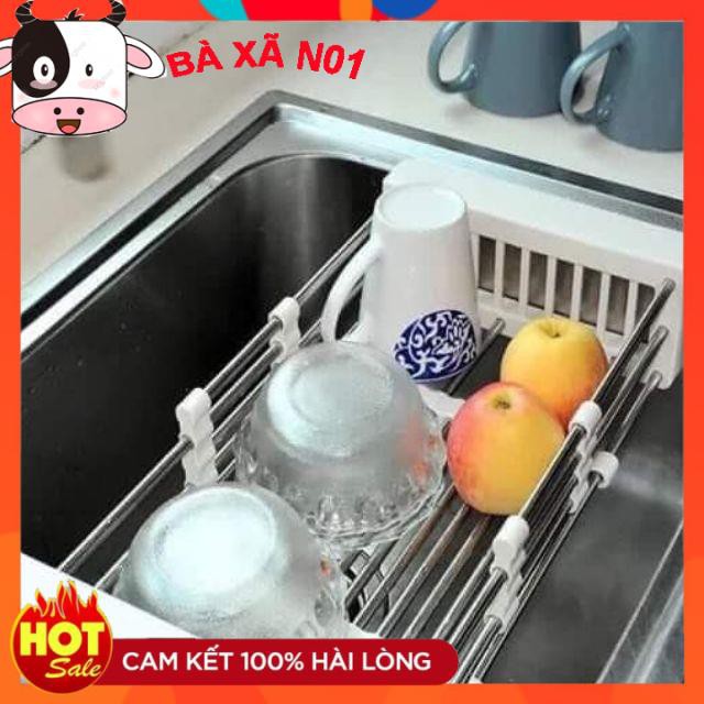 Kệ inox gác bồn rửa tiện lợi điều chỉnh được kích thước