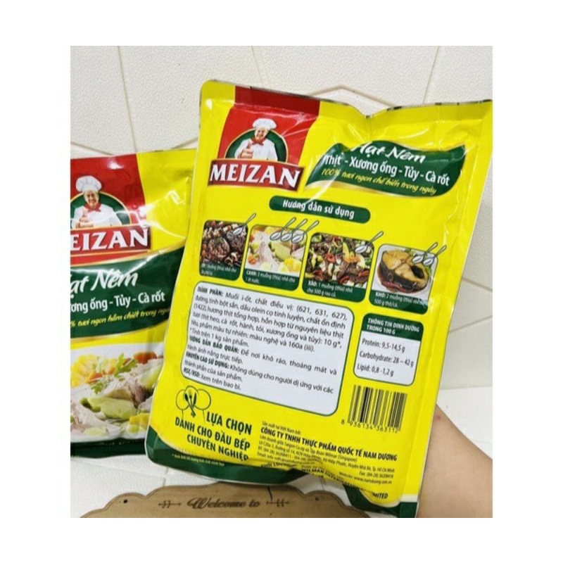 Hạt nêm Meizan vị heo túi 1kg taphoatoanngoc