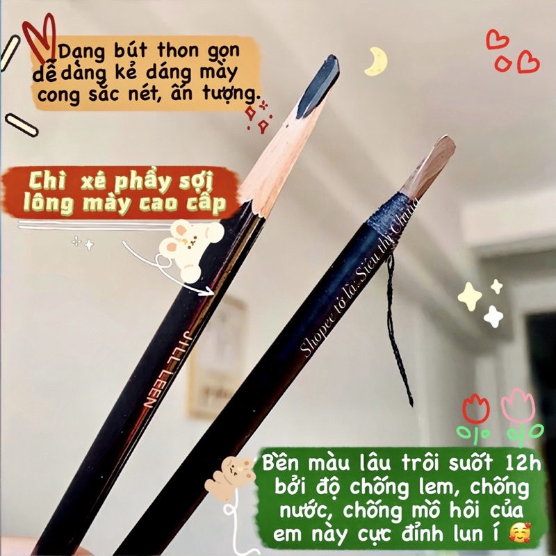 Chì Xé Kẻ Lông Mày Cứng Phẩy Sợi EYEBROW PENCIL Sắc Nét Chuyên Dùng Cho MAKE UP Bút Chì Xé Định Dạng Chân Mày HAOZHUANG