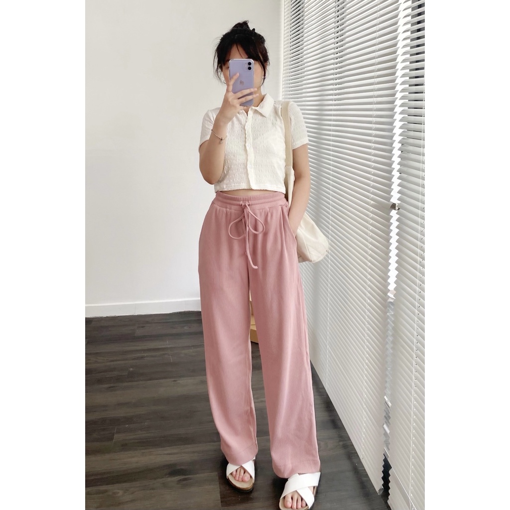Áo kiểu polo tay ngắn croptop LOLITA TOP | BigBuy360 - bigbuy360.vn