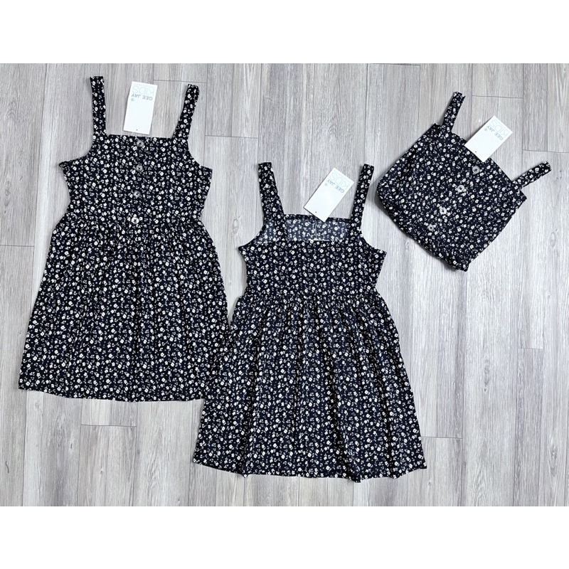 Set áo + yếm Đầm xuất dư