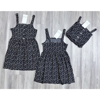 Set áo + yếm Đầm xuất dư  ( size 12m-3y)