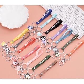 Móc khoá silicon dễ thương, nhiều màu sắc I want you