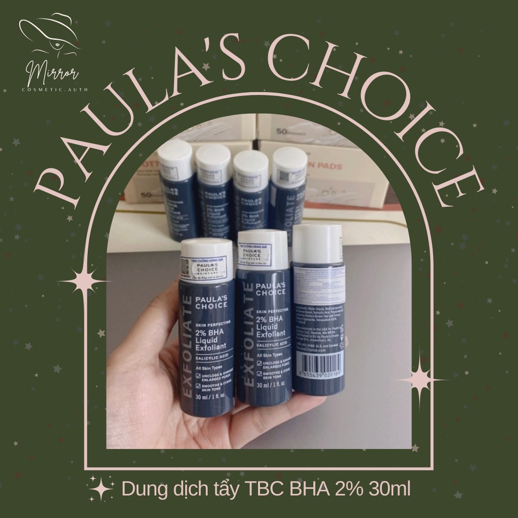 Tẩy tế bào chết hóa học BHA P.aula's Cho.ice Skin Perfecting 2% BHA Liquid Exfoliant 30ml