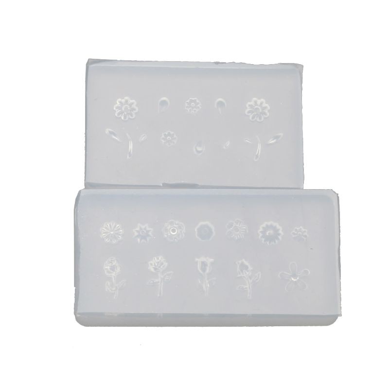[Hàng mới về] Set 2 khuôn silicon 3d tạo hình trang trí móng tay nghệ thuật chuyên nghiệp