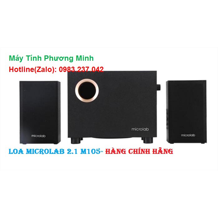 Bộ Loa máy tính Microlab M105 2.1 - Hàng cam kết Chính Hãng bảo hành 12 tháng