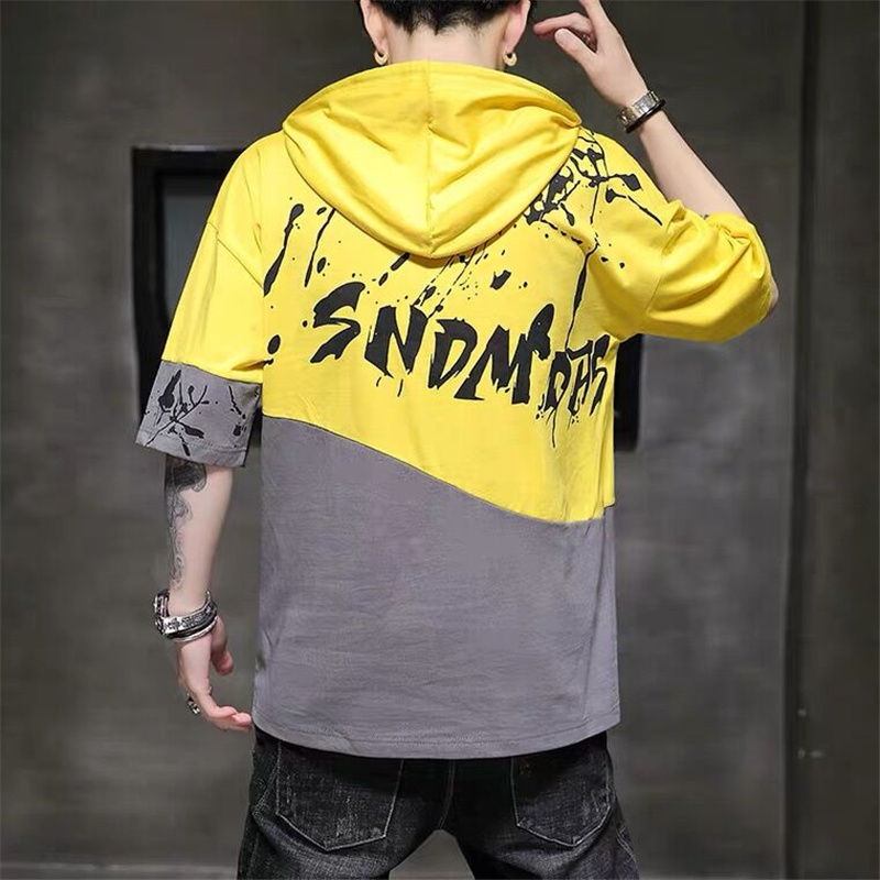 Áo Hoodie Tay Ngắn Thời Trang Phong Cách Hàn Quốc Cho Nam Size M-3Xl | BigBuy360 - bigbuy360.vn