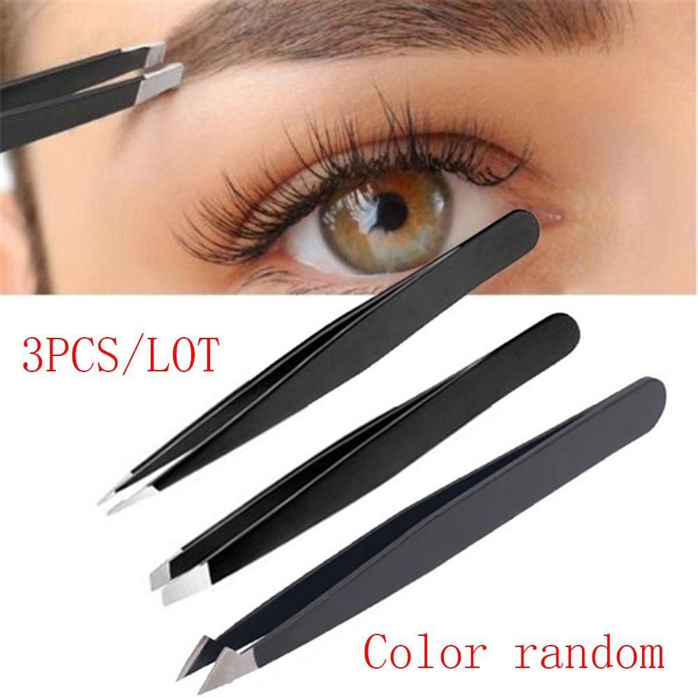 Set 3 Nhíp Nhổ Lông Mày Chuyên Dụng Chất Lượng Cao