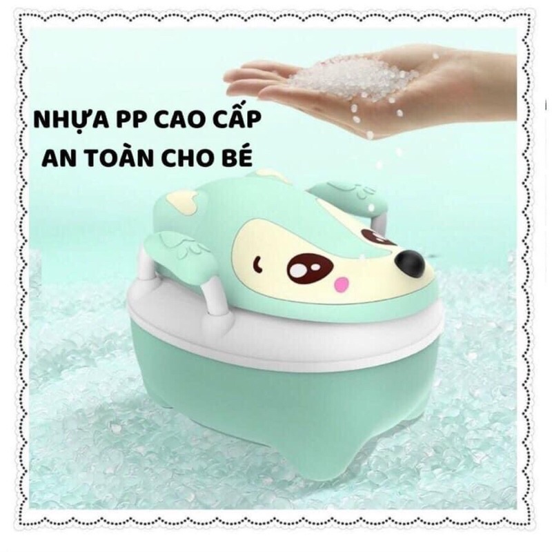 Bô ngồi cho bé hình thú cao cấp có tay cầm