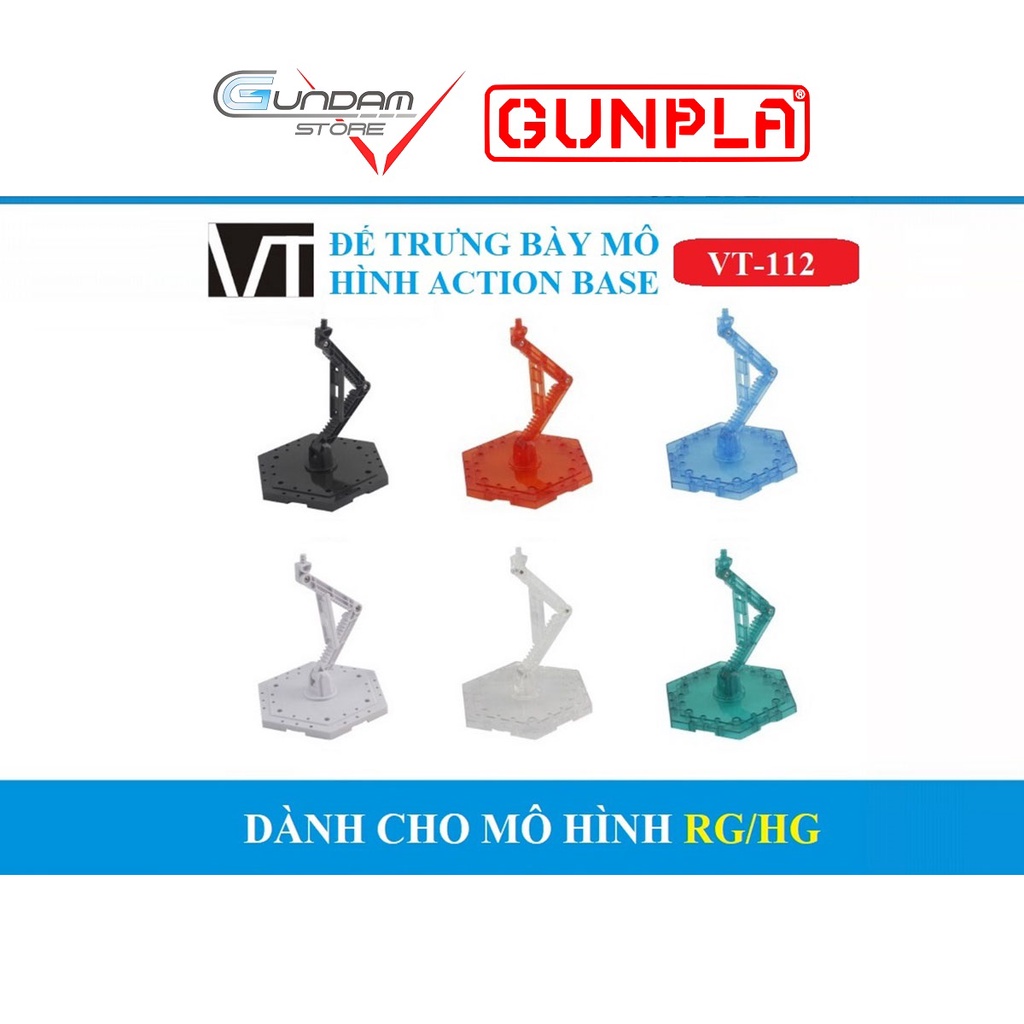 Action Base RG HG Gundam VT-112 Đế Trưng Bày Mô Hình Đồ Chơi Lắp Ráp Anime