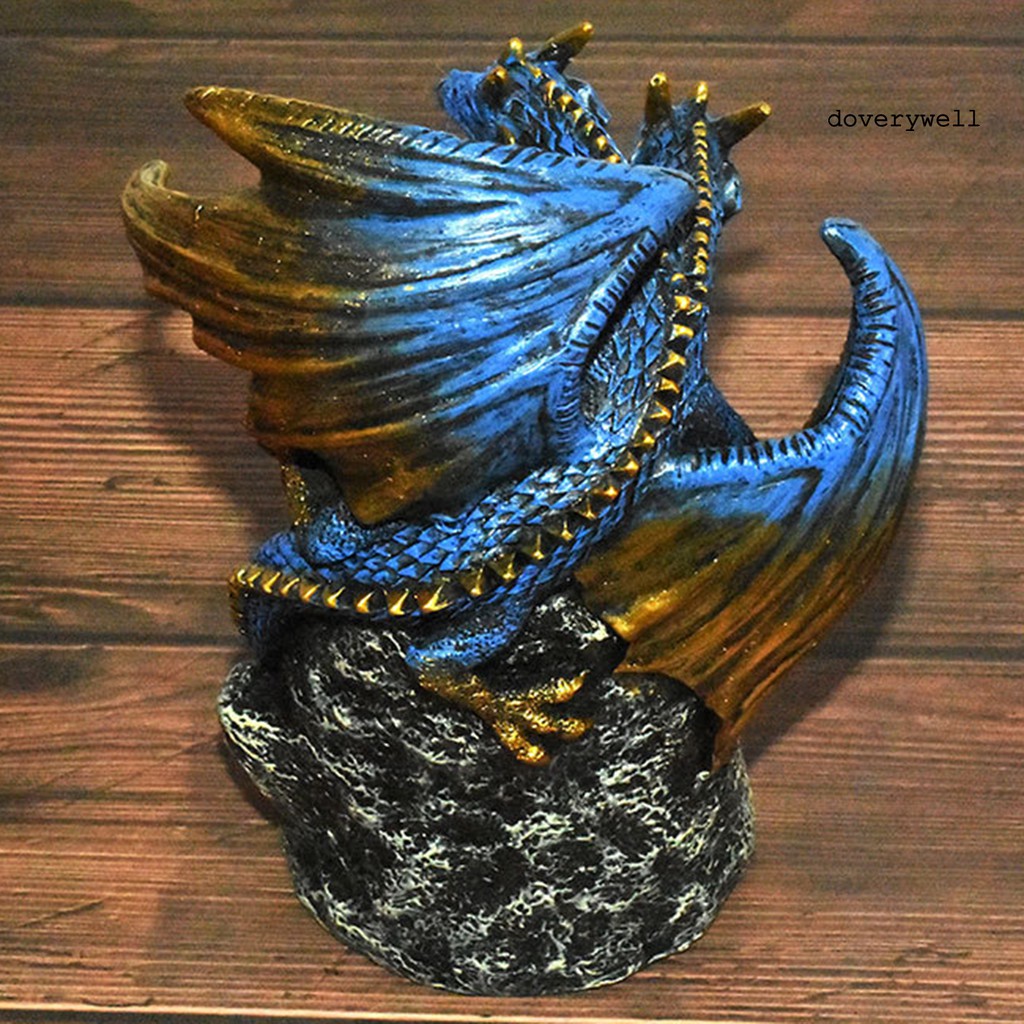 Thác Khói Trầm Hương Hình Rồng Trung Hoa Có Đèn Led Nhiều Màu