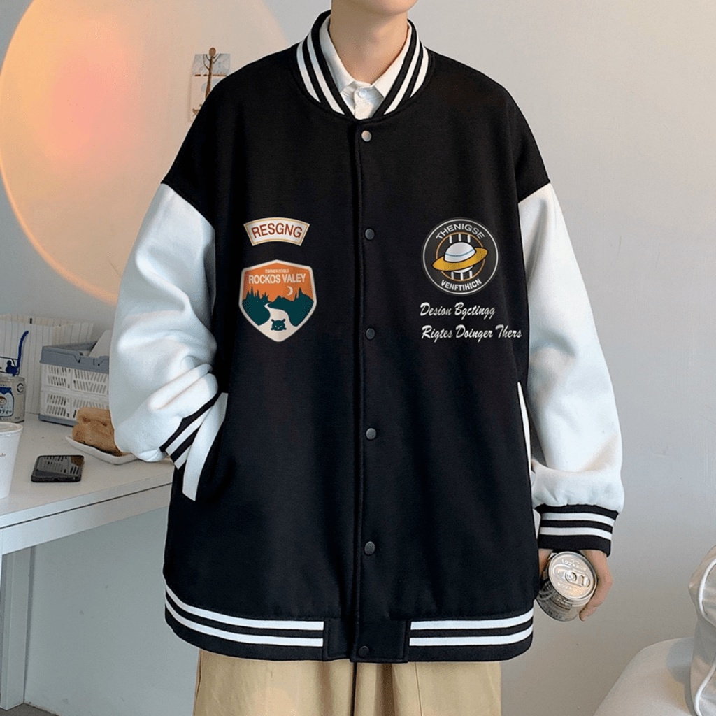 (FREE SHIP) ÁO KHOÁC BOMBER NAM NỮ PHỐI HỌA TIẾT TÀU PHI HÀNH PHONG CÁCH CÁ TÍNH SÀNH ĐIỆU TK 2022