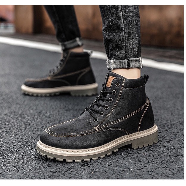 Giày cao cổ nam đế khâu Fashion kiểu dáng siêu chất
