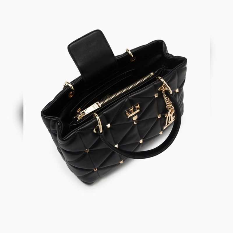 Túi LYN TRICIA SIZE L 25cm| Đen - Nâu