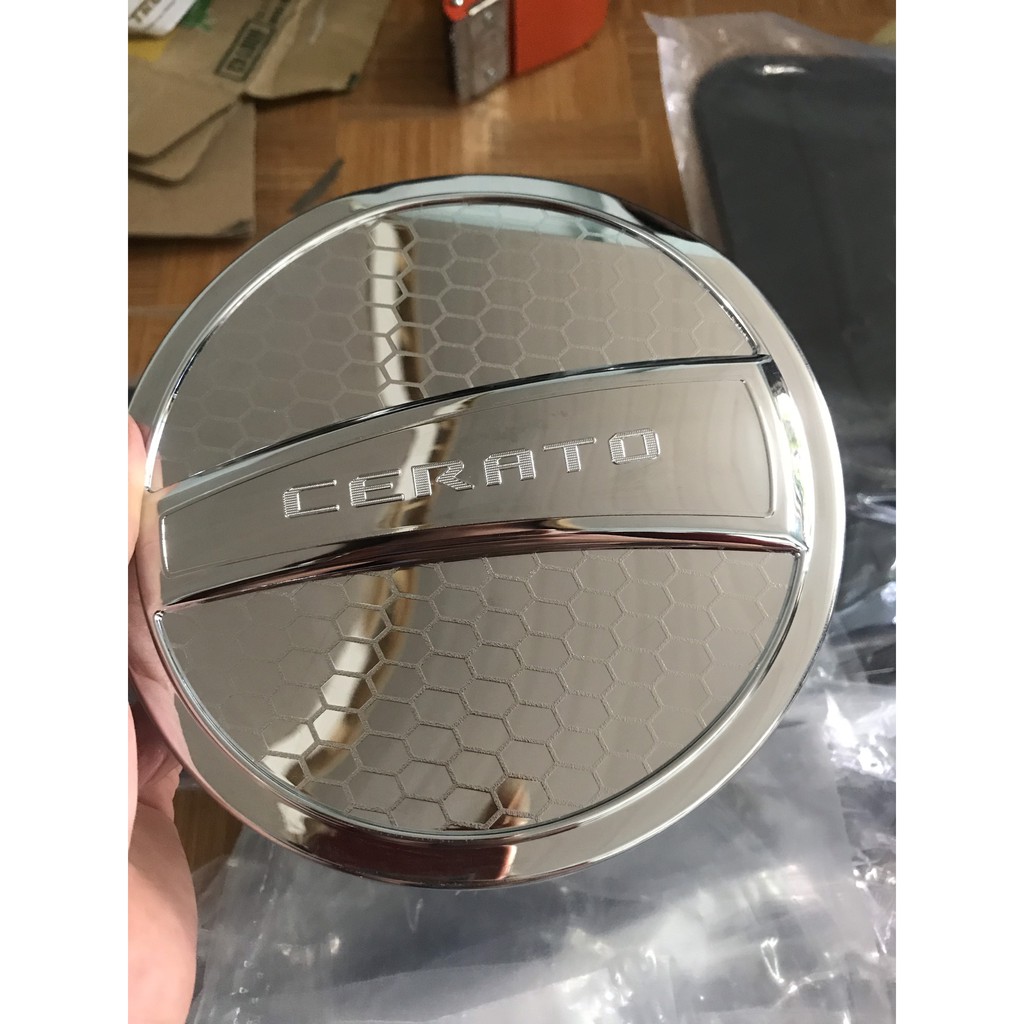 Bộ ốp hõm cửa + tay cửa+ nắp xăng mạ crom xe Kia Cerato đời 2015-2018