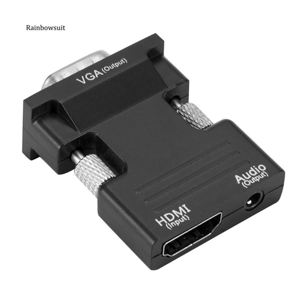 Cổng nối HDMI - VGA và dây cắm audio