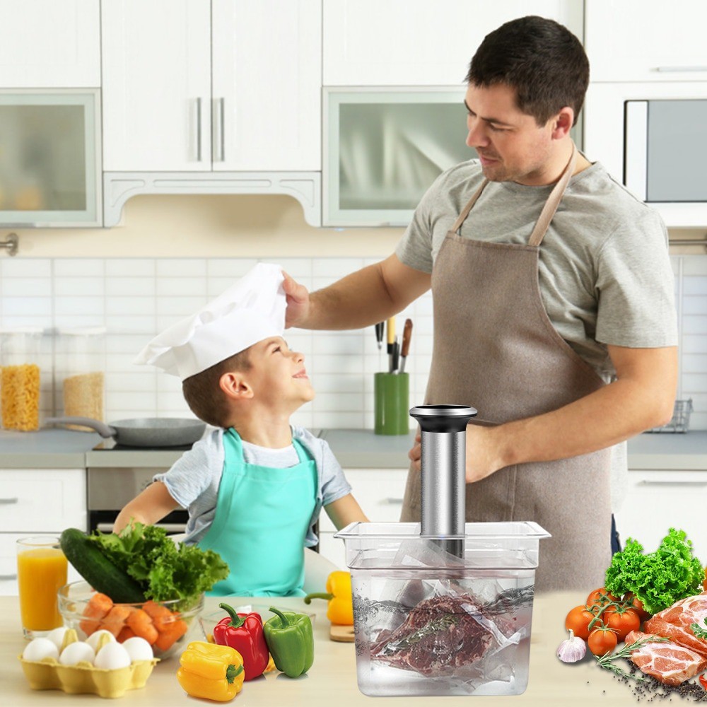 Máy nấu chậm Sous vide BioloMix SV-8006 công suất 1200W màn hình điều khiển chính xác kỹ thuật số LED