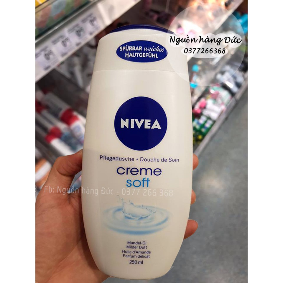 Sữa tắm Nivea soft chuẩn Đức - Nguồn hàng Đức