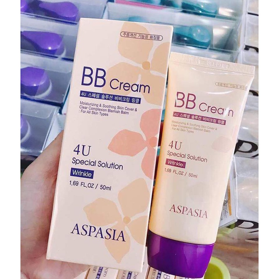 Kem nền Aspasia BB Cream 4U Special Solution Wrinkle, kem nền chống nhăn