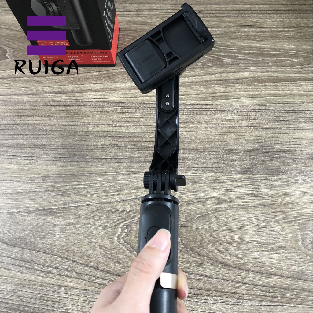 Tay Cầm Chống Rung Điện Tử Gimbal Q08 - Bluetooth - Chân Đỡ Tự Đứng - Kéo Dài Tới 86cm