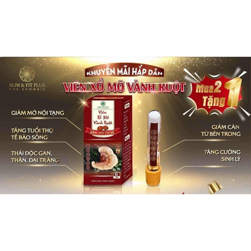 VIÊN XỔ MỠ VÀNH RUỘT - LINH CHI ĐỎ