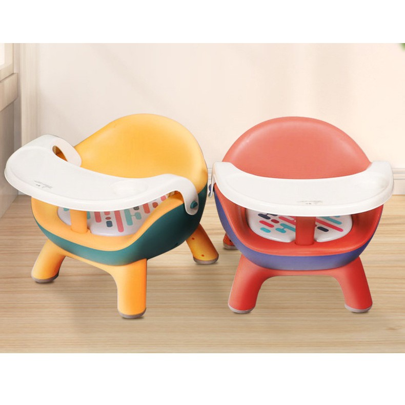 Ghế Ăn Dặm Du Lịch Cho Bé Từ 6 Tháng Đến 12 Tháng Tuổi Chống Trượt Có Đệm Cao Su Non Cho Bé Ngồi Êm Ái