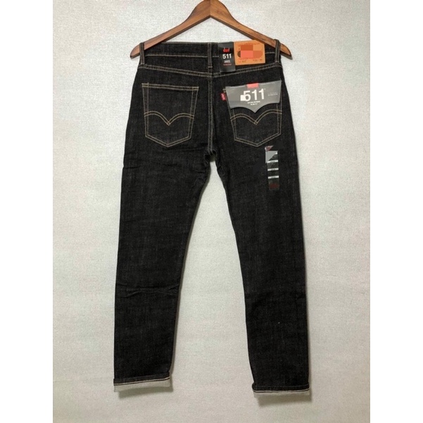 Quần jean nam dài ống đứng đen muối tiêu quần bò nam 511 co dãn slimfit