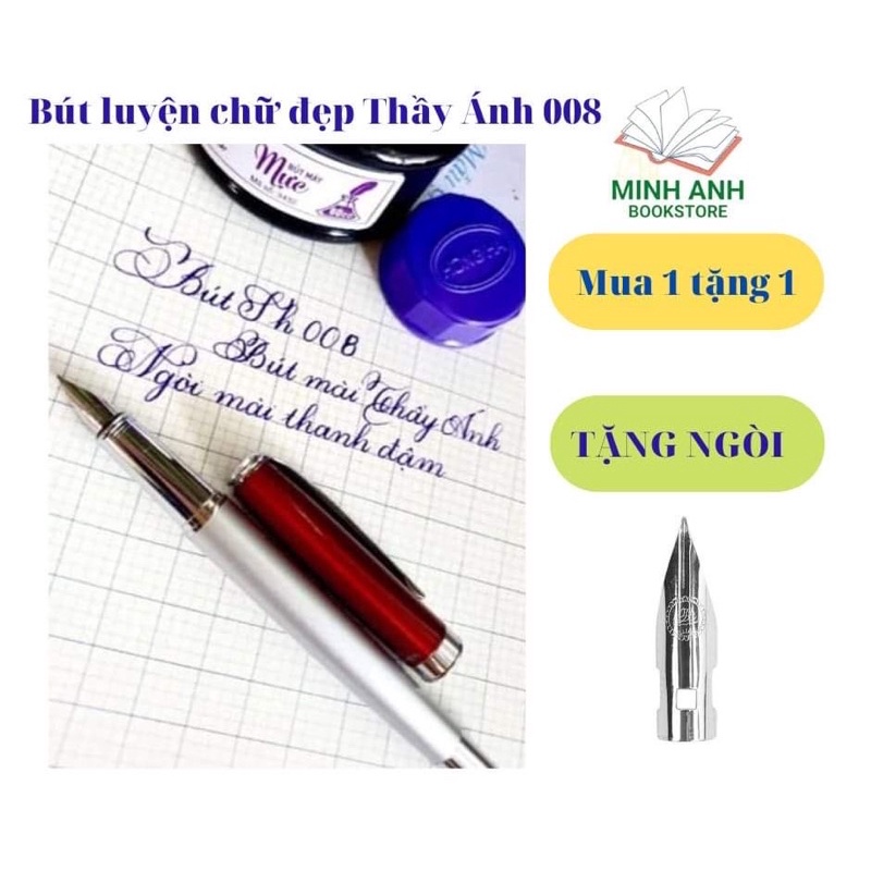 Bút viết luyện chữ đẹp ngòi mài Thầy Ánh 008