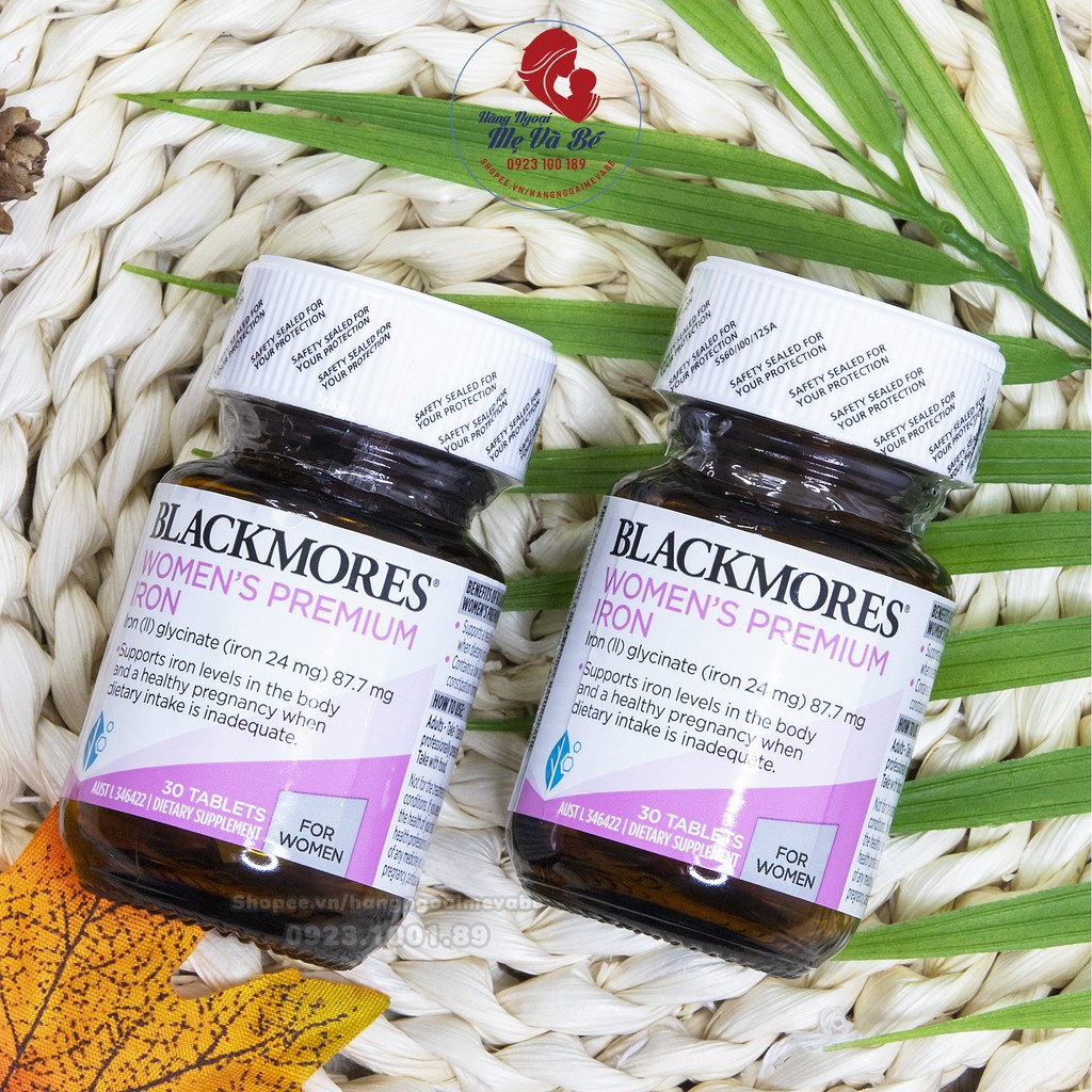 Viên bổ sung sắt cho bà bầu Blackmores Pregnancy Iron -Úc [Mẫu mới, Date 7/2024]