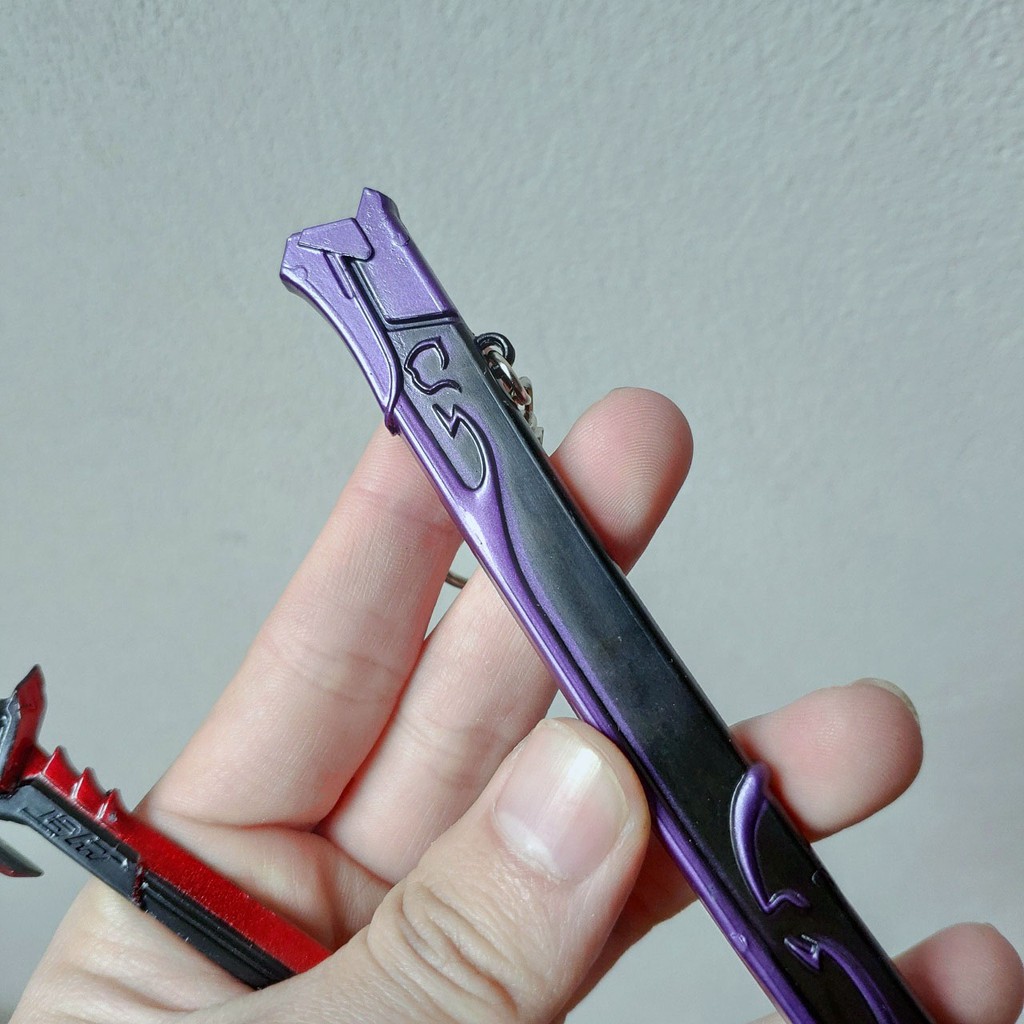 Mô hình Kiếm Của GENJI SHIMADA trong game overwatch over watch Thép nguyên khối Titan kim loại móc khoá katana