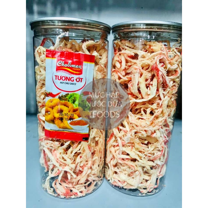 [FREESHIP] TỪ ĐƠN 50K - Mực Khô Hấp Nước Cốt Dừa Xé Sợi 300g - Ngon ngọt, đậm vị | BigBuy360 - bigbuy360.vn