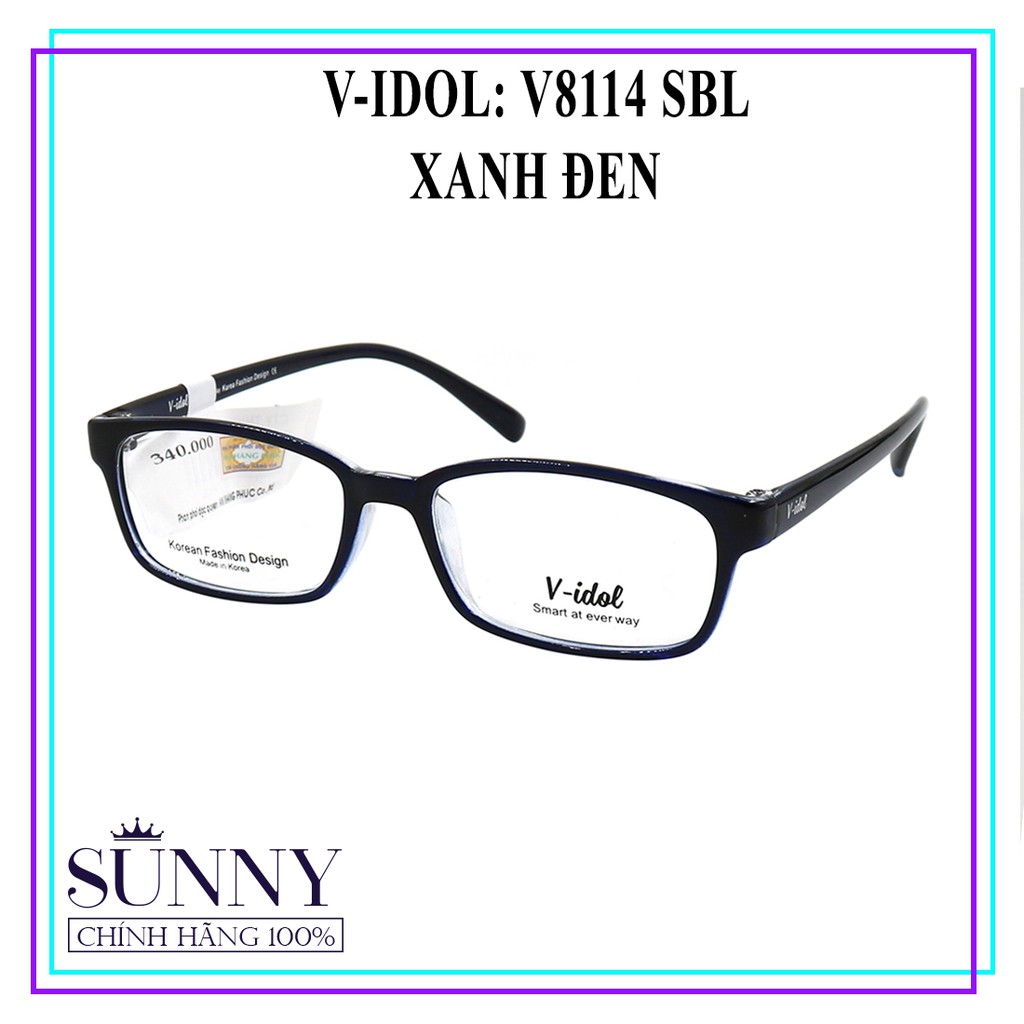 V8114 gọng kính V-idol chính hãng, thiết kế dễ đeo bảo vệ mắt
