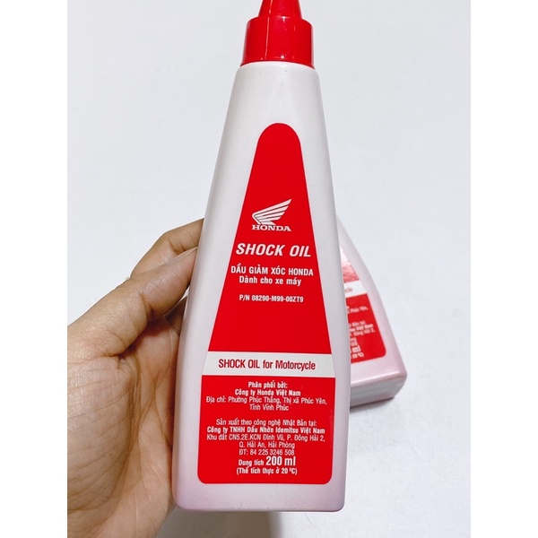 Chai dầu giảm sóc Honda, dầu phuộc Honda dành cho xe máy 250ml Chính hãng