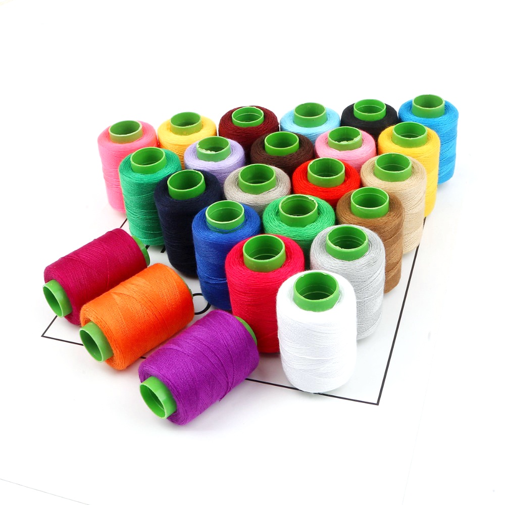 Cuộn chỉ cotton nhiều màu tiện dụng cho may vá đồ thủ công DIY