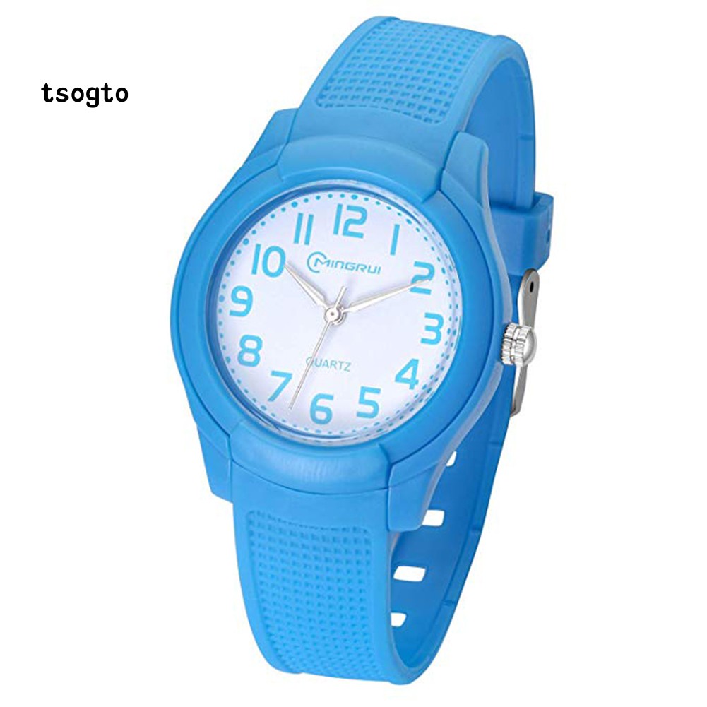 Đồng Hồ Đeo Tay Dây Silicon Mềm Chống Nước Cho Bé